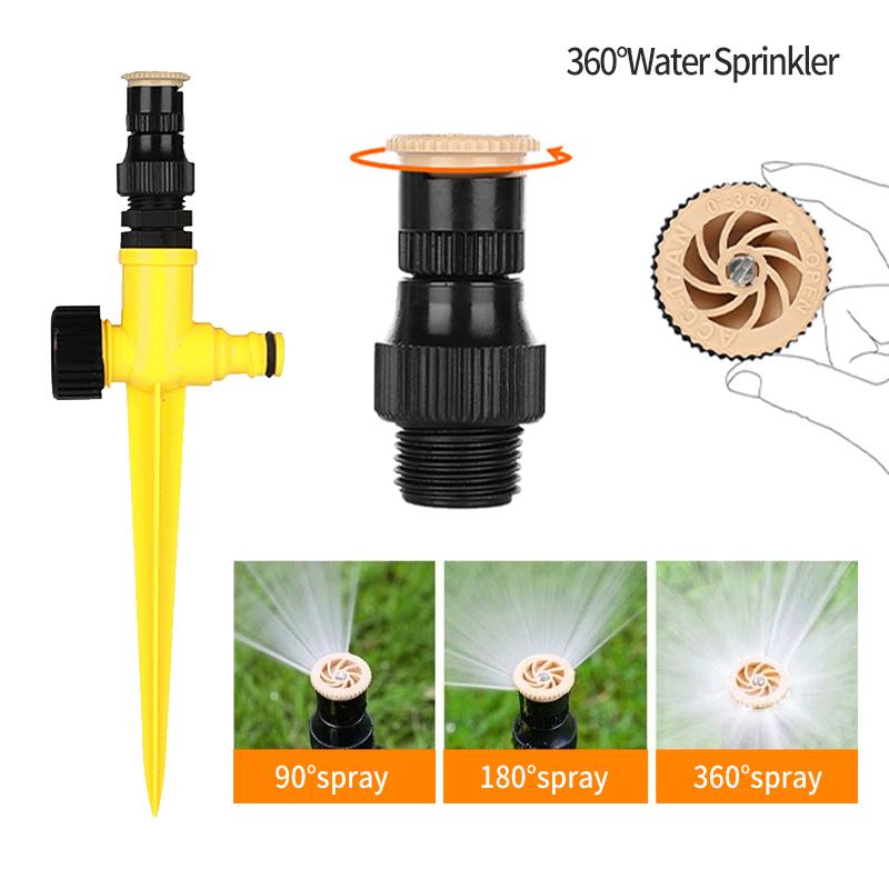 Garden Sprinkler 360° Adjustable Spray Nozzles Agriculture Irrigation Lawn Farm Greenhouse Automatic Plant Watering Sprinkler