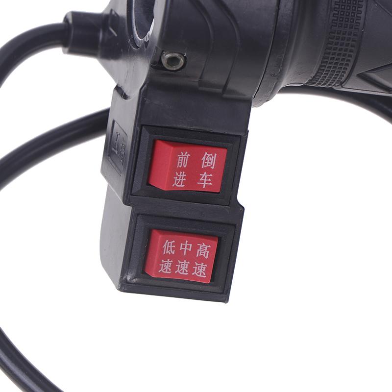Ebike Twist Throttle Controller With Push Forward And Reverse Botton Electric Bike Throttle Control Speed Handle Grip
