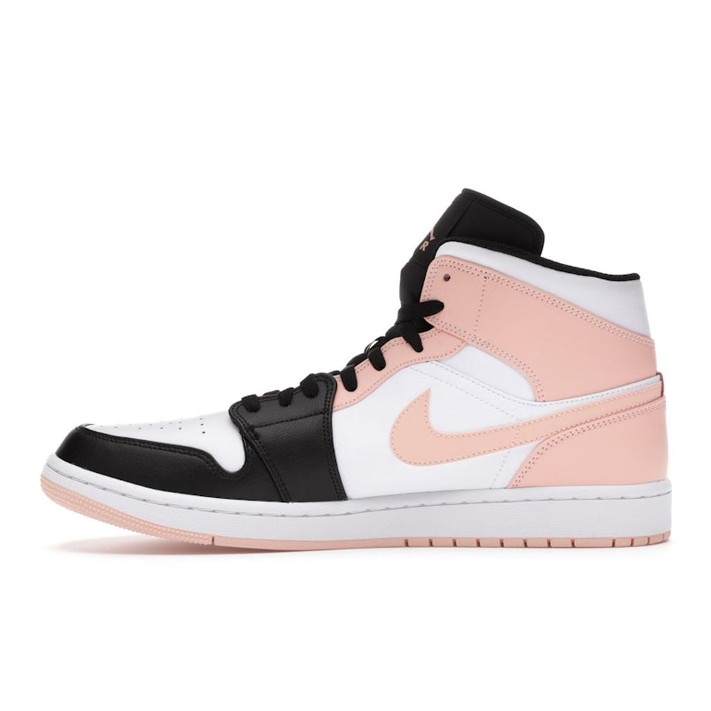 Air Jordan 1 Mid Crimson Tint Men Sneakers Orange White Black 554724-133