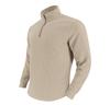 Men's Minimalist Casual Jacquard Half-Zip Stand-Up Collar Sweatshirt for Fall and Winter
