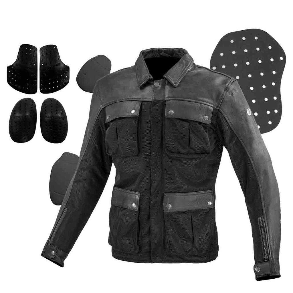 KOMINE Motorcycle Jacket Black L 07-170 Men's