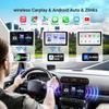 7' HD Double Din Car Stereo with CarPlay, Android Auto, Bluetooth, GPS, Backup Camera, 2+64GB, Voice Control