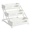 Kitchen Bottle and Jar Shelf, 3 Level Storage Rack with Height Change Support and Grip Feet for Cabinet or Sink Side