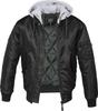 Winter Jacket Brandit MA1 Sweat Hooded Jacket Black-grey