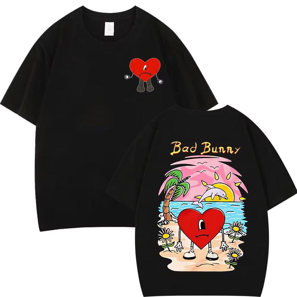 Bad Bunny Un Verano Sin Ti Graphic Tshirts Unisex Women Cotton Fashion Printed TShirts Summer Casual Aesthetic Tshirt Streetwear