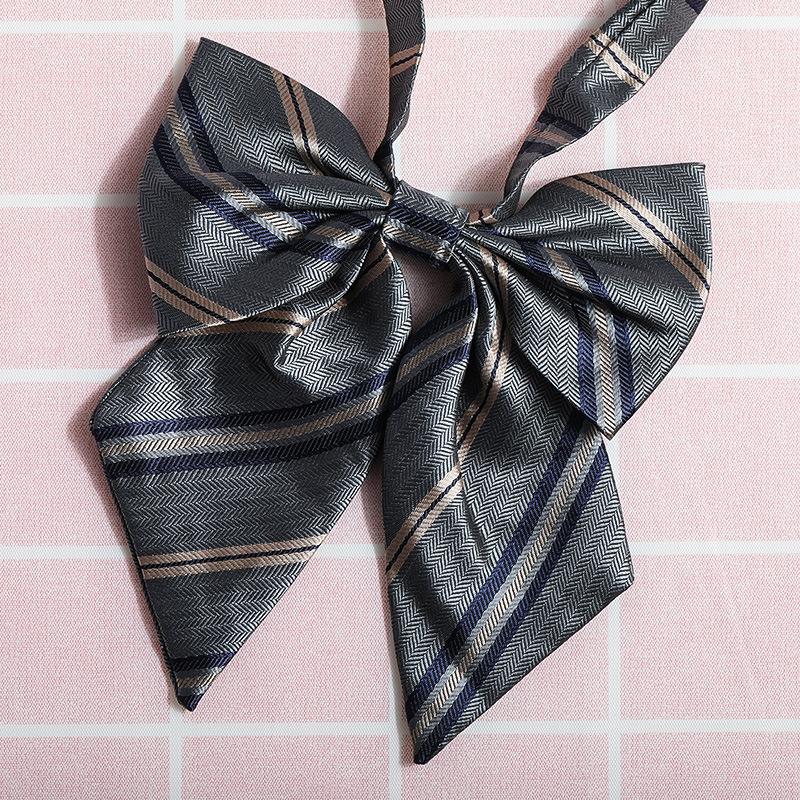 Jk Japanese Plaid Korean Version Of Collar Flower Graduate Female Collar Flower College Wind Streamer Jk Bow Shirt Accessories Sailor Suit