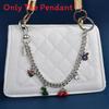 Summer Fruit Pendant Bag Charm With Metal Chain For Fashionable Women