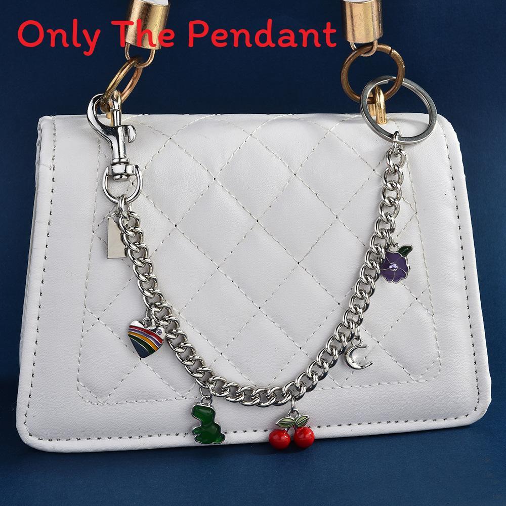 Summer Fruit Pendant Bag Charm With Metal Chain For Fashionable Women