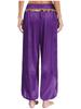 S-XXL Womens Belly Dance Outfit V Neck Short Sleeve Gold Trim Crop Top and Sequin Tassel Long Pants 2-piece Set for India Dance Folk Dance