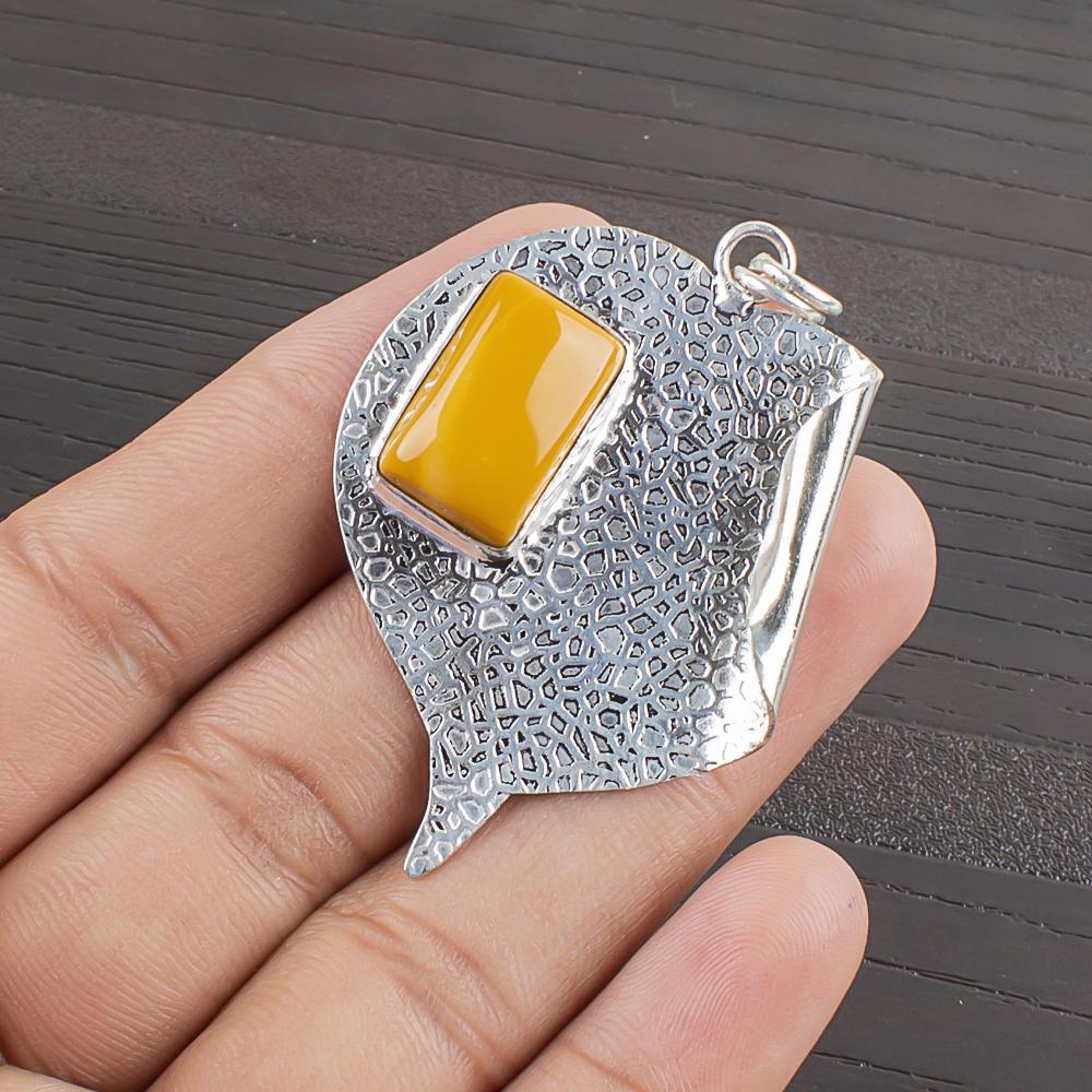 

Natural Mookaite Gemstone 925 Sterling Silver Jewelry Designer Pendant 2.09 AJP-2417