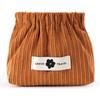 Travel Corduroy Elastic Storage Bag Travel Cosmetic Organizer Ideal Gift for Women Girls