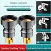 Washing Machine Automatic Shut-off Valve Adapter - 4-Point Water Outlet & Inlet Hose Conversion Accessory