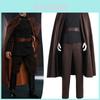 Fantasia Cosplay Premium de Conde Dooku Preto Para Roleplay de Personagem de Filme de Star Wars