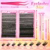 JOAMY New Package Pre Glued Cluster Lashes Long Lasting 0.05 0.07 Press On Bottom Lashes Diy Clusters Lashes Kit