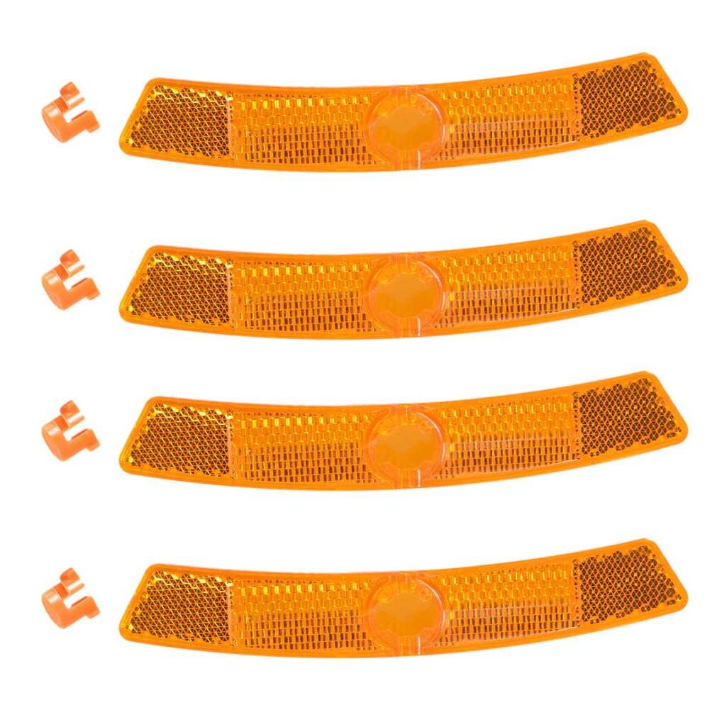 Clip Bicycle Reflectors Front Rear Mount Reflective