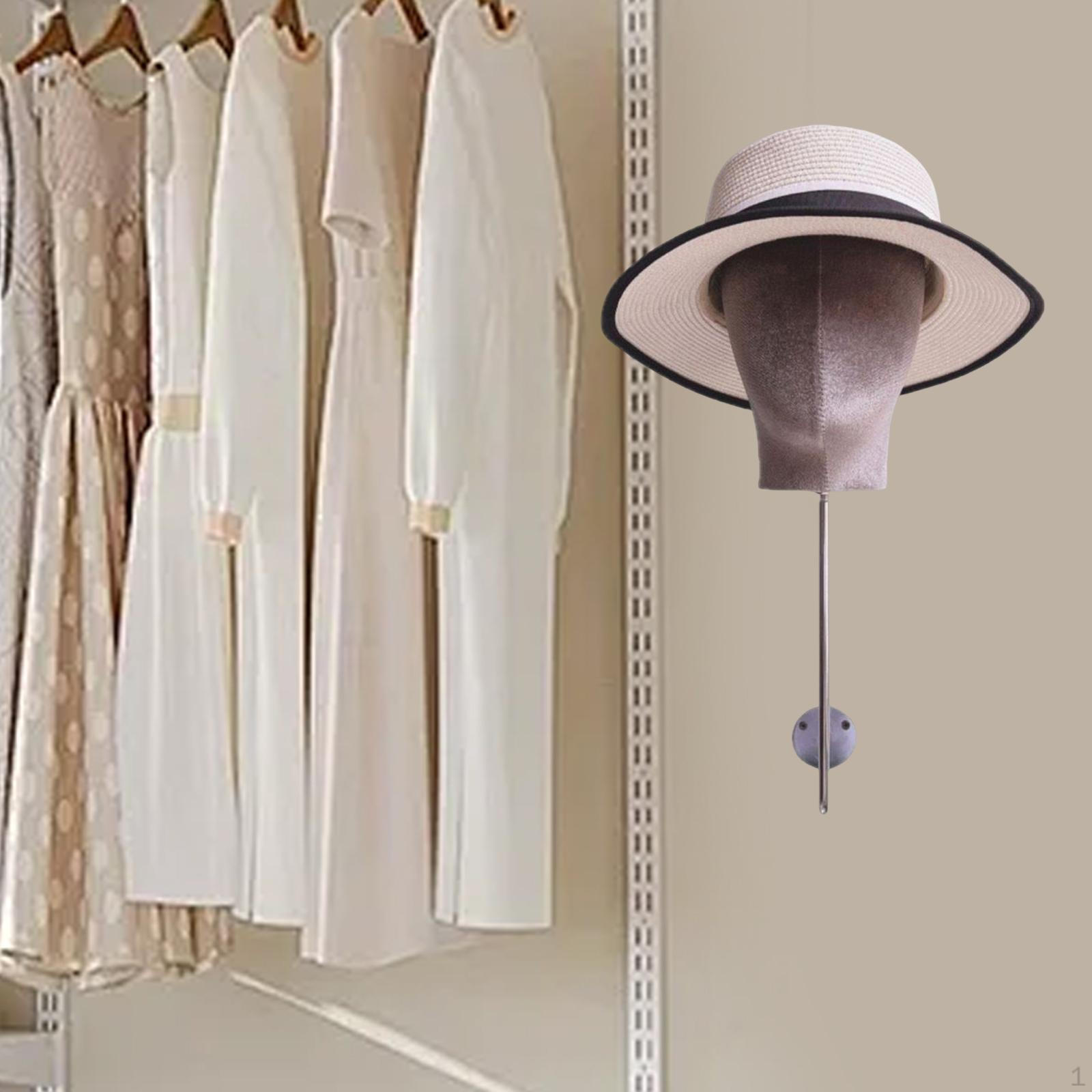 

Манекен-голова для шляп и стеллаж для хранения Дом Салон Путешествия серый