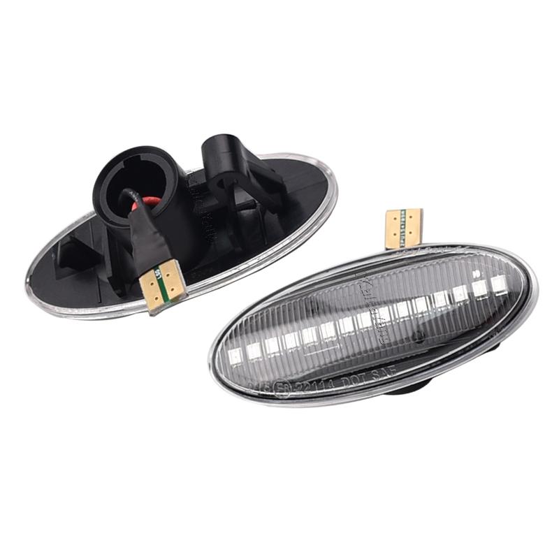 E11 Car Dynamic LED Light Turn Signal Side Marker Lights For Nissan Qashqai J10 X-trail T31 Cube Juke Leaf Micra Micra K13