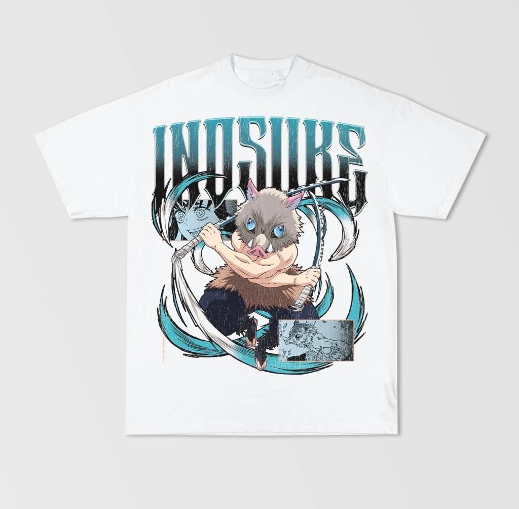 

Hot-selling Japanese Animation Print Pattern T-shirt Casual Loose Streetwear Sports Cotton Top Crew Neck Unisex Comfortable Top 4XL