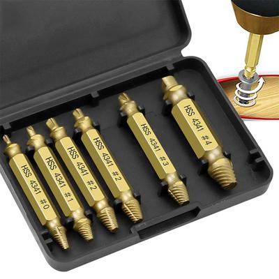 6 teile/satz Gebrochene Schraube Bohren Streifen Set Gebrochene Schraube Extractor Stange Extractor Einfache Entfernung Werkzeug