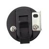 2" Flush Pull Slam Latch With Lock for RV Boat Marine Deck Hatch Door Plastic Black Universal