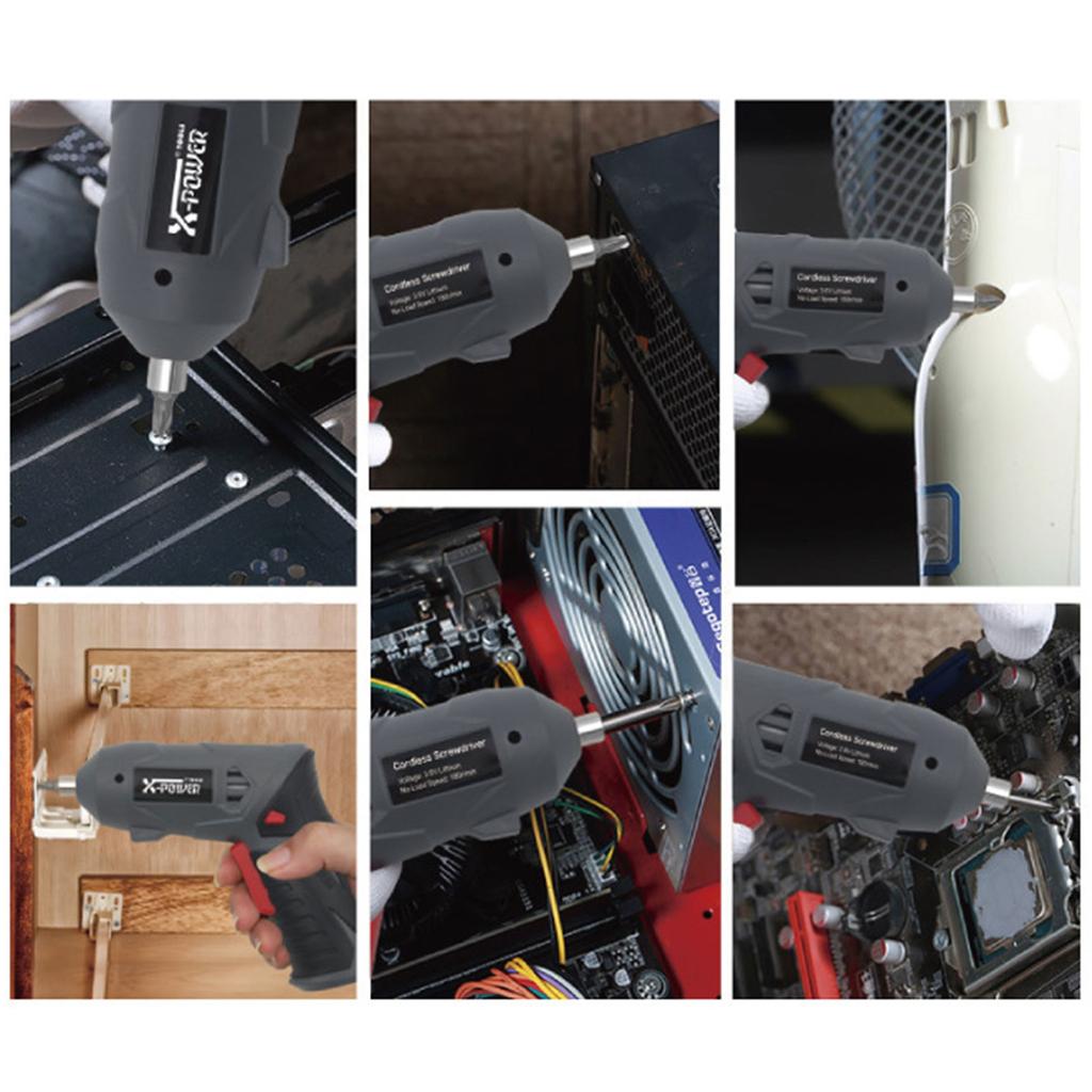 Mini-Elektroschrauber, modisch für Smart 3,6 V Akkuschrauber, Elektrowerkzeug, Akku-Bohrer, Reparatur, Haushalt, Heimwerker