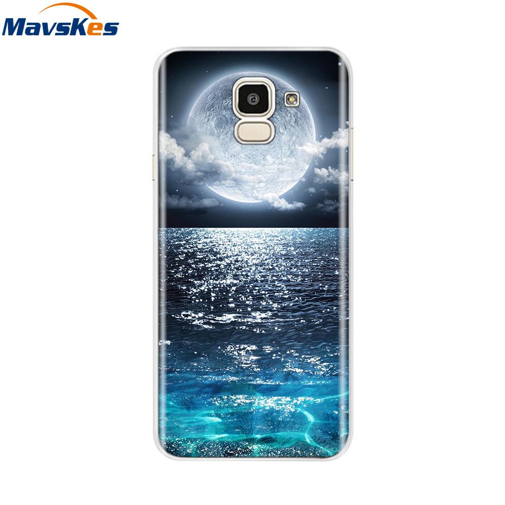 For Samsung Galaxy J6 2018 Case Soft TPU Silicone Back Cover sFor Coque Fundas Samsung J6 2018 J6 Plus 2018 Soft Phone Cases
