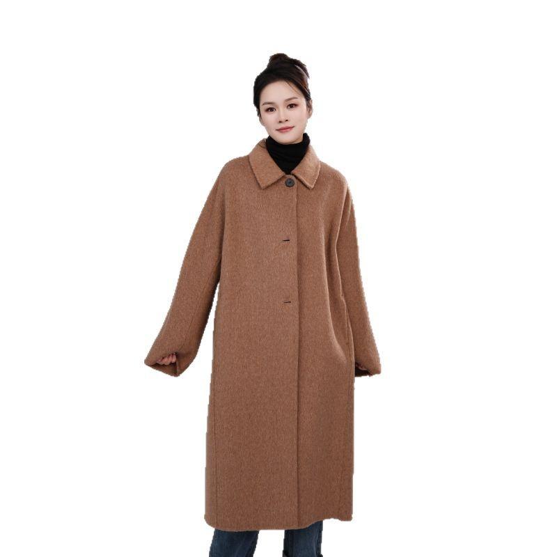 High-end Double-sided Coat Women's Medium and Long Autumn and Winter New Classic Double-sided Woolen 23160