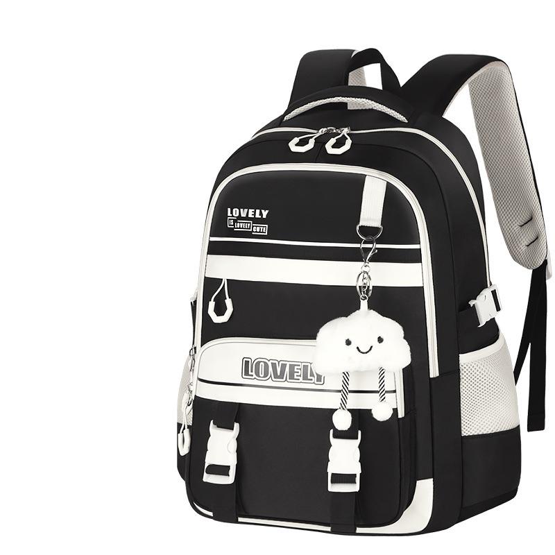 Mochilas Escolares de Alta Capacidad para Chicas de Secundaria Mochila Ligera Almacenamiento Multicapa Resistente al Agua Resistente al Desgaste Mochila para Estudiante de Secundaria