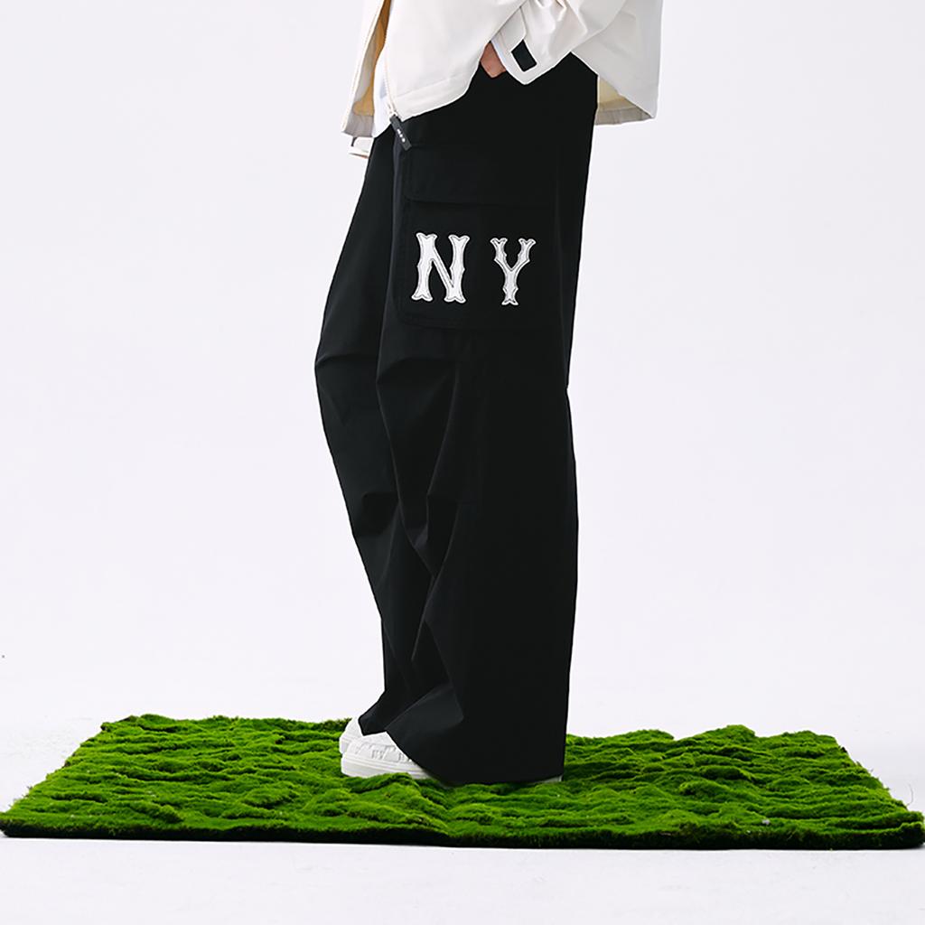 New MLB New York Yankees Basic Collection SS25 Casual Pants Women's Black 3FWPB0151-50BKS