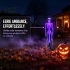 Solar Powered Path Lighting 3D Skeleton Halloween Garden Lamp, Spooky Human Pathway Glowing Lawn Ornaments for Parties Lights, Waterproof Resin