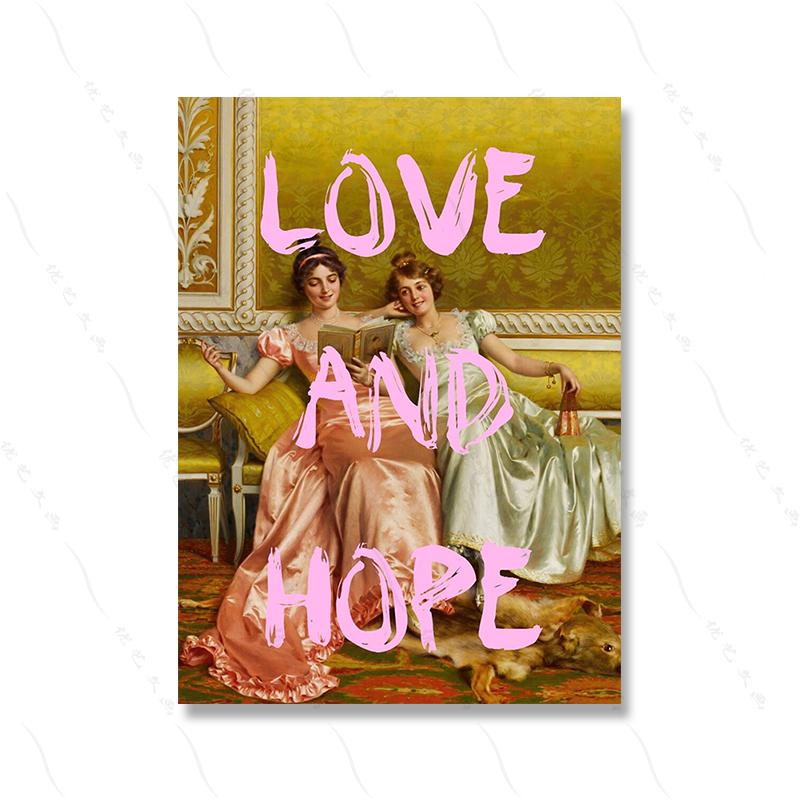 Lost In Music Vintage Female Art Portrait Musician Funny Lady Quote Poster Retro Woman Canvas Painting Lucky Room Home Decor