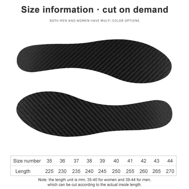 Kohlefaser-Einlegesohle für Herren Laufsport Fußeinlage Atmungsaktive Schuhpolster Damen Sportschuh-Einlage Orthopädische Schuheinlagen Sneaker-Einlegesohlen