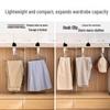 Traceless Stainless Steel Pants Rack with Hooks & Clips - Multifunctional Hanger for Clothes and Underwear