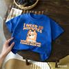 Kids Cute Honey Bluey Printed T Shirt Casual Soft Short Sleeve Tees for Boys Girls Cartoon Comfortable Summer Tops Est 2018