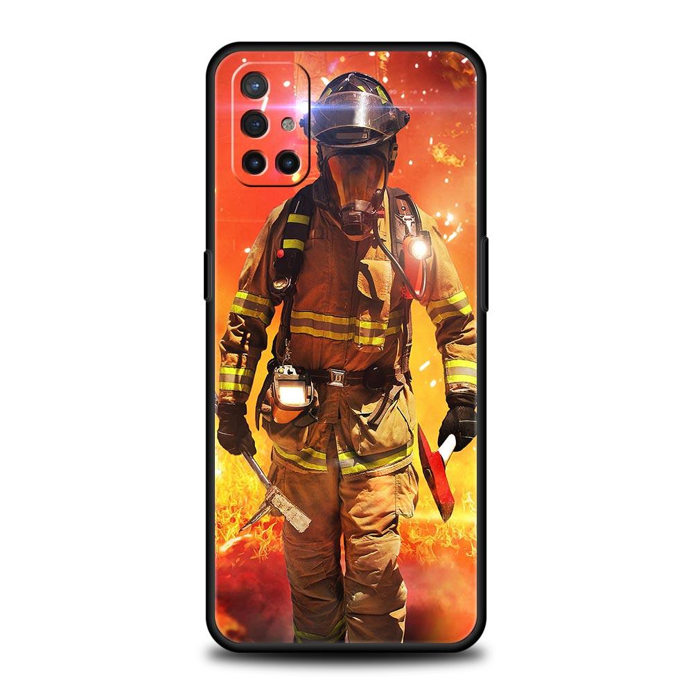

Чехол для телефона Firefighter Heroes Fireman для OnePlus 10 9 8 7 7T Pro 9RT 9R 8T Nord N100 N200 N10 CE 2 5G Z, мягкий черный чехол OnePlus 9R