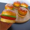 Artificial Hamburger Model Realistic PU Simulation Burger Food Decoration For Restaurant Display And Home Decoration