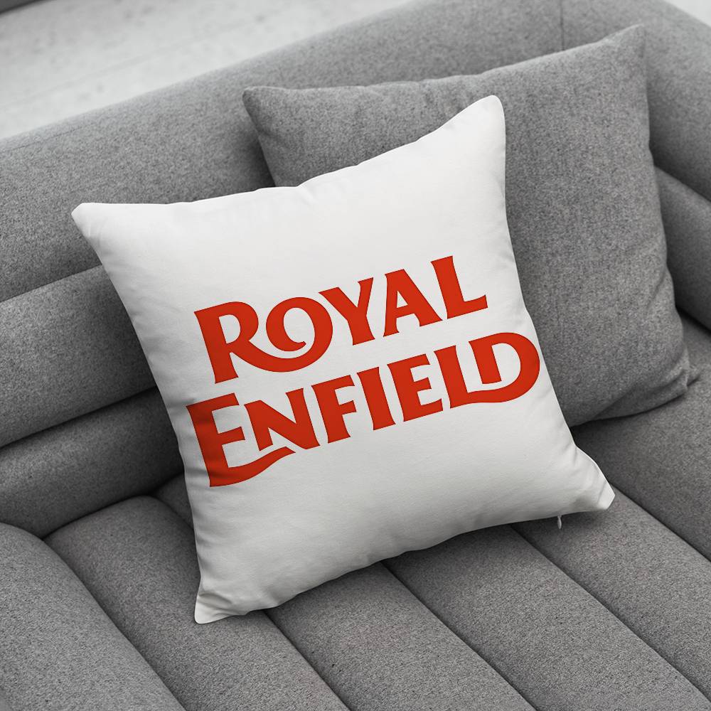 RROYALS EENFIELDS Logo Pillow Case Pillowcase Home Sofa Cushions Car Cushions Pillowcover Office Pillowshell Pillow