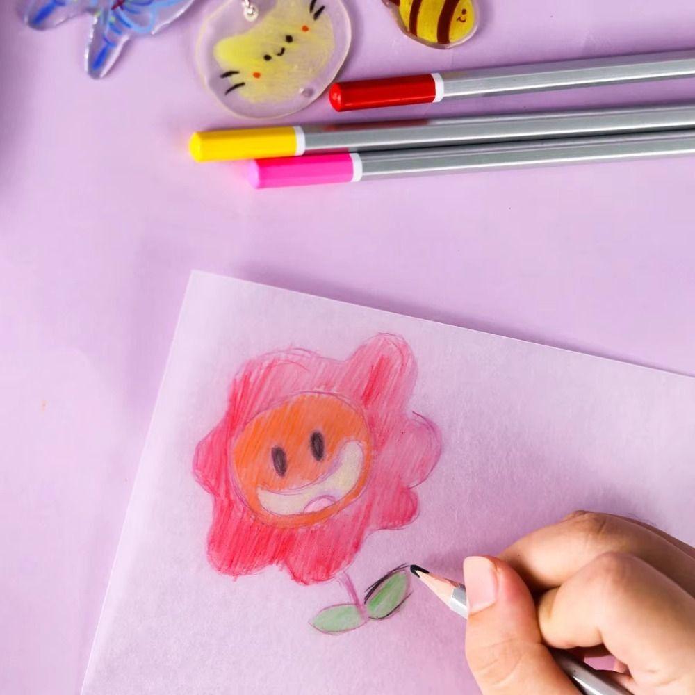 3/5/10Pcs DIY Shrink Plastic Sheets Shrink Art Film Paper  for Handmade Supplies Making Party Deco