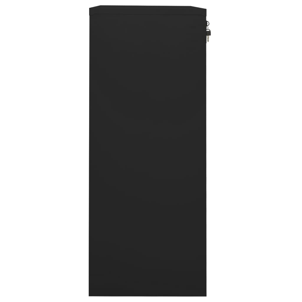 VidaXL Büroschrank Schwarz 90x40x102 cm Stahl