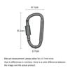 3pcs/6pcs/12ps Carabiner Set For Key Camping Survival EDC Outdoor Keychain Clip Alloy Aluminum Tactical Caribiner Hook Karabiner