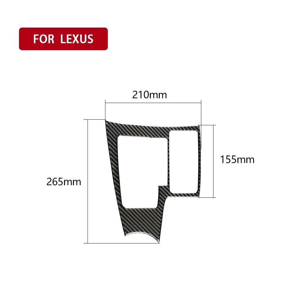 For Lexus NX 200 200t 300h 2014- Car Gear Shift Panel Decor Sticker Decal Cover Trim Auto Interior Accessories Carbon Fiber