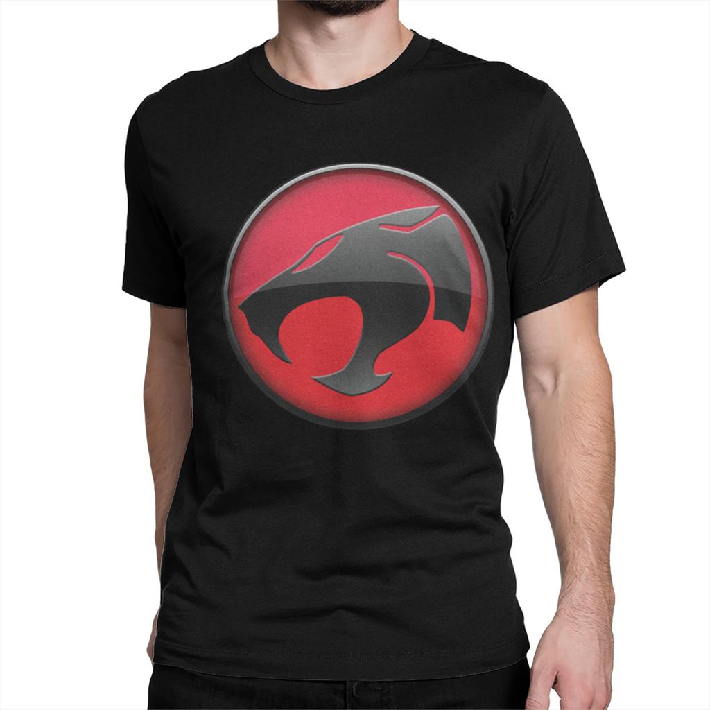 Thundercats Logo T Shirt Men Womens TShirts Round Collar Thundercats Vs HiMan Cheetara 80s Retro Cartoon Tee Shirt