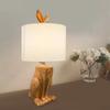 Golden Cute Rabbit-shaped Table Lamp Creative Bunny Desk Lamp Bedside Lamp Decorative LED Night Light with Push Button Switch