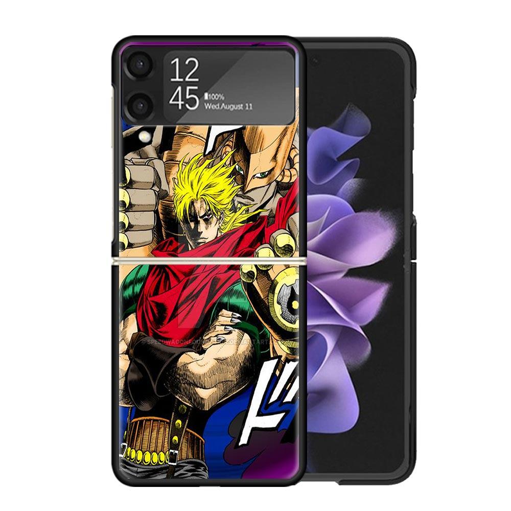 JoJo's Bizarre Adventure Dio Clear Phone Case For Samsung Z Flip 7 6 5 4 3 Galaxy ZFlip7 ZFlip6 ZFlip5 ZFlip4 ZFlip3 5G Print Co
