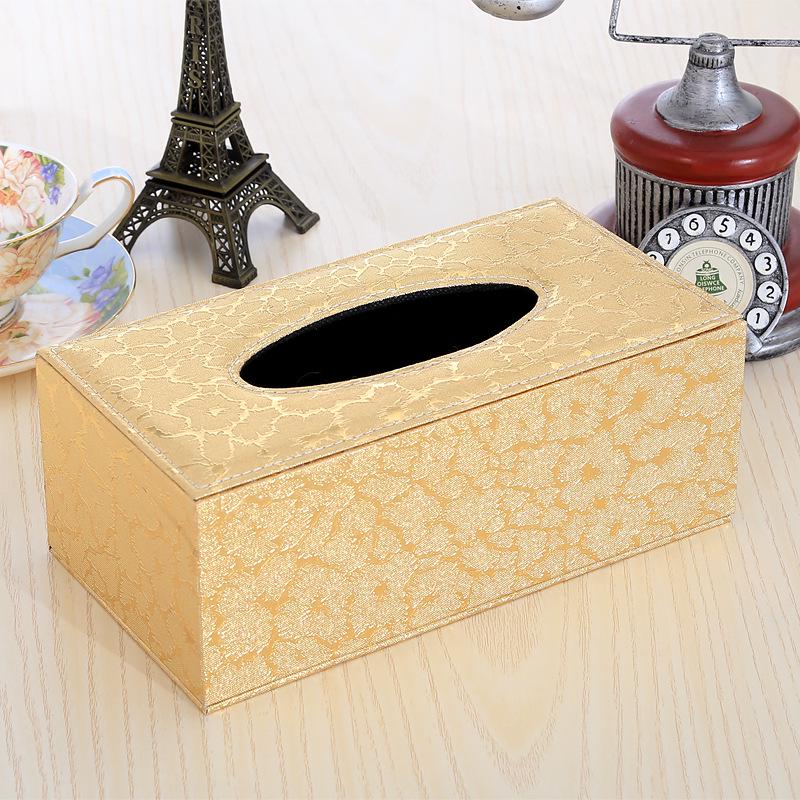 Simple PU Leather Tissue Box for Home, Hotel, or KTV with Custom Logo