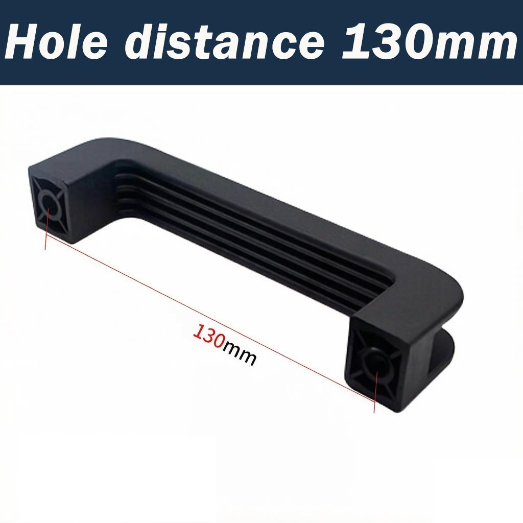 Nylon Zuggriff Schwarzer Kunststoff Quadratischer Griff Industrielle Ausrüstung Werkzeugkasten Werkzeugmaschine Kunststoffgriff Lochabstand 120/130/160/180mm