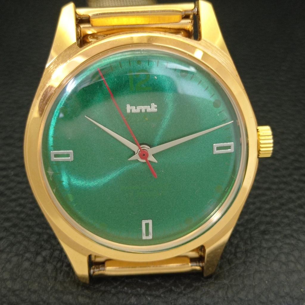 HMT PILOT VINTAGE COR VERDE RELÓGIO MASCULINO INDIANO DE CORDA MANUAL a702081-5