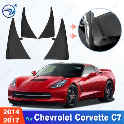 For Chevrolet Corvette C7 2014 2015 2016 2017 Fender Mudflaps Splash Guards Mudguards Mud Flaps Car Accessories