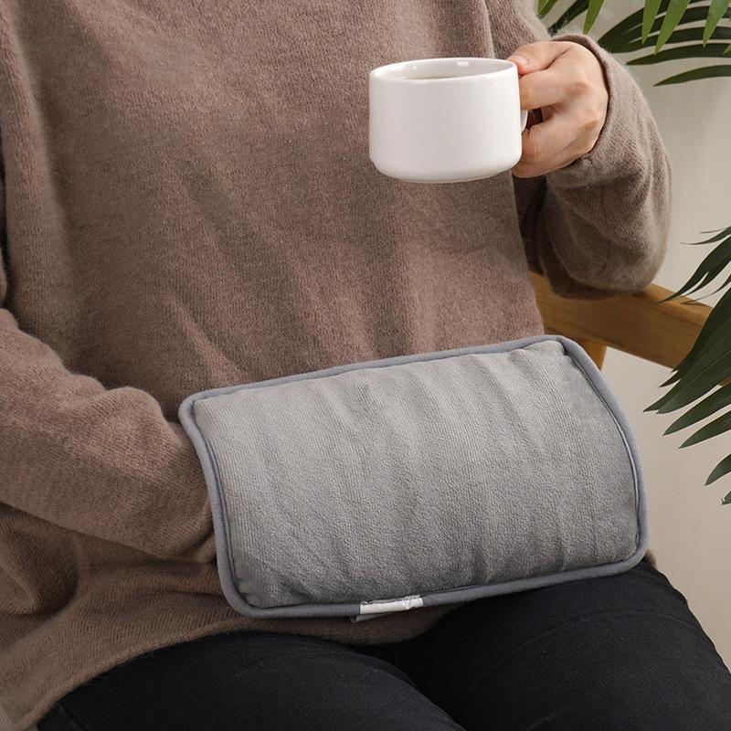 Rechargeable Usb Heating Hand Muff Warmer Electric Heated Pad Hand Warmer Easy To Carry