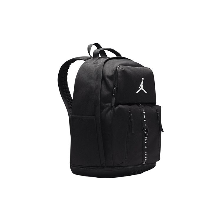 Jordan Logo Sports Large Capacity Polyester Backpack Unisex Backpack Black FJ6807-010